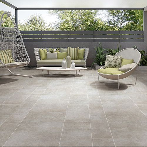 Outside concrete floor