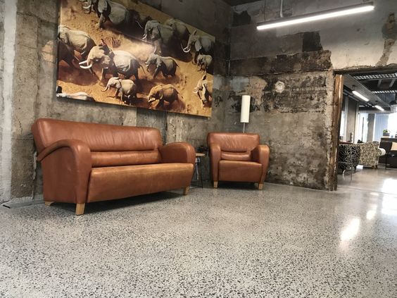 living room concrete