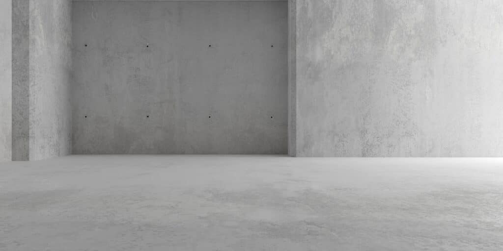 concrete floor and walls