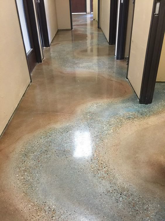 Polished concrete floor